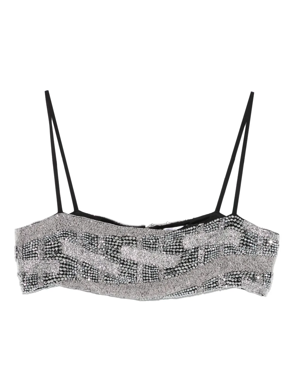 Amen top corto con detalles | plateado | Image 1