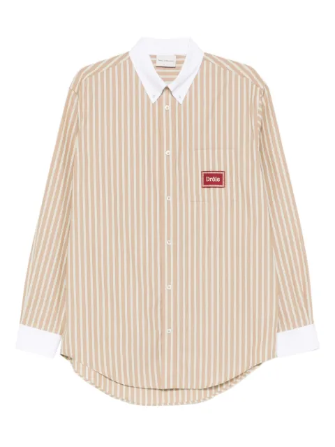 Drôle De Monsieur Camisa La Chemise risca de giz