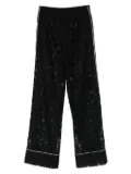 Ermanno Scervino lace-trimmed trousers - Black