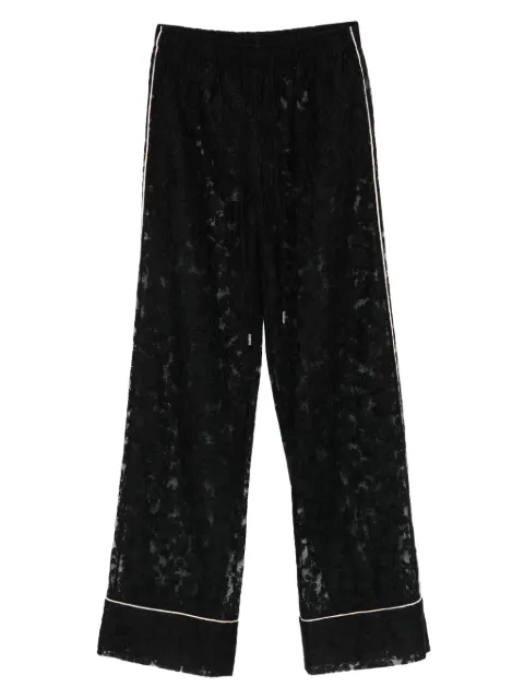 Ermanno Scervino pantalones con ribete de encaje