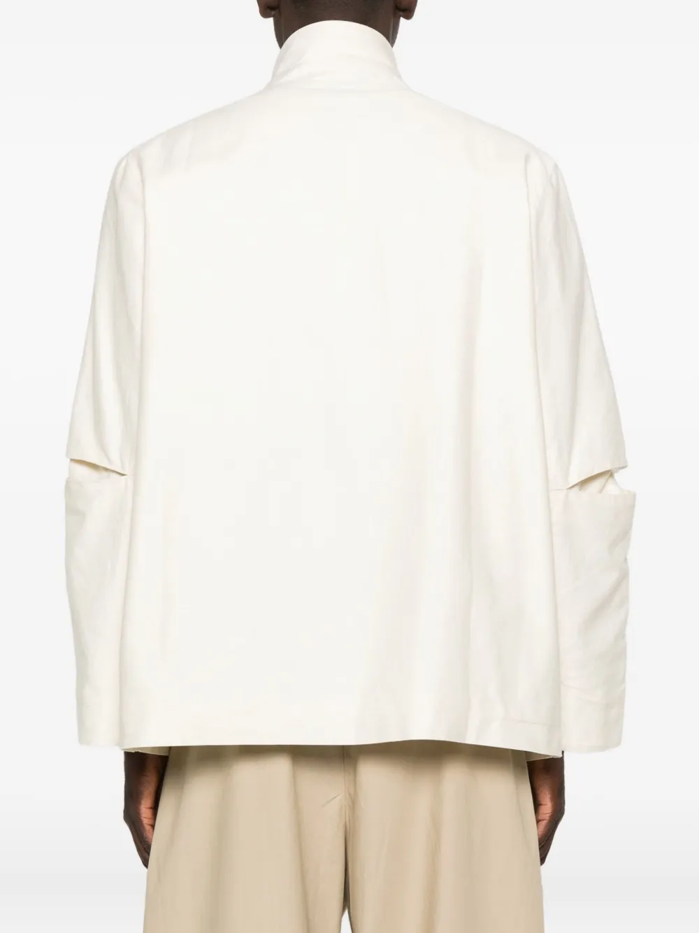 Ymc You Must Create Split-cuff Shirt Jacket In White