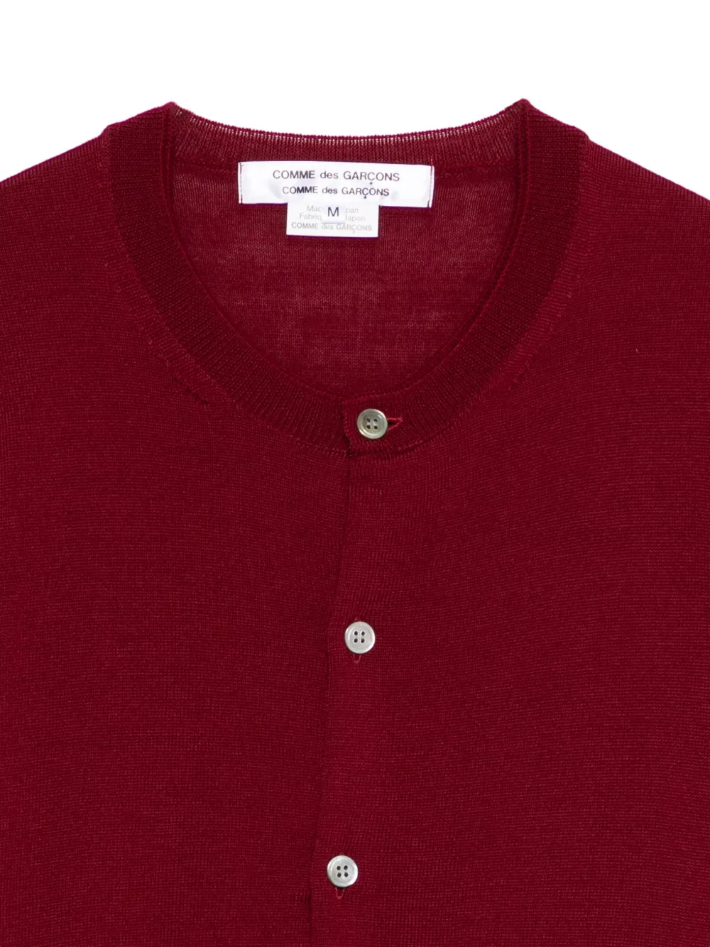 Comme Des Garçons Vest met knopen Rood