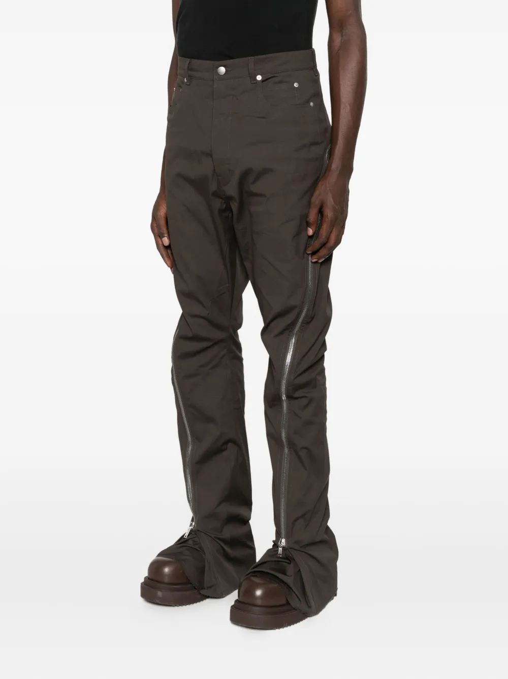 Rick Owens Broek met ritsdetail Grijs