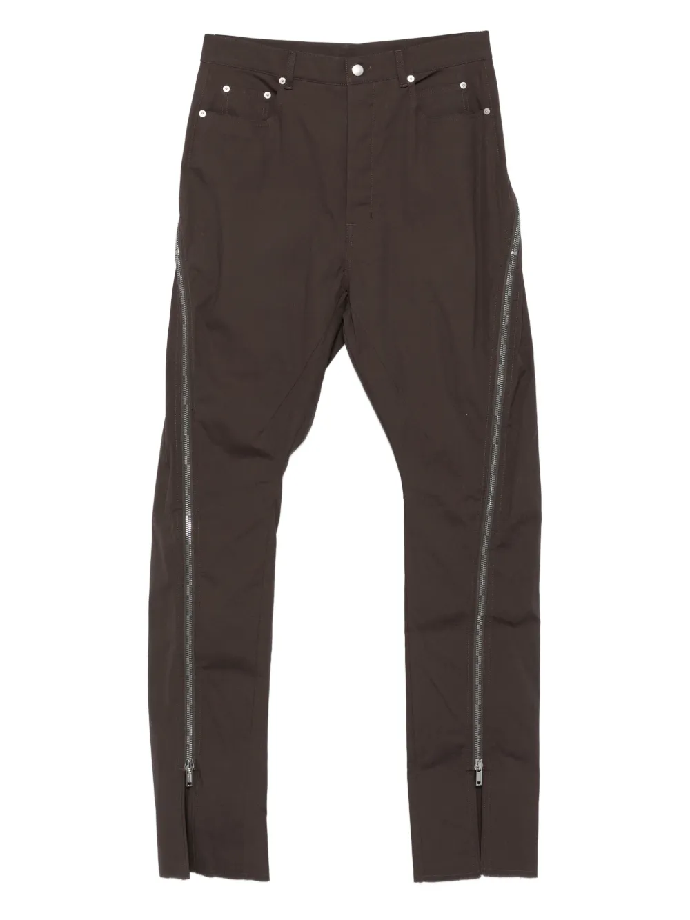 Rick Owens zip-detailing trousers | Grey | Image 1
