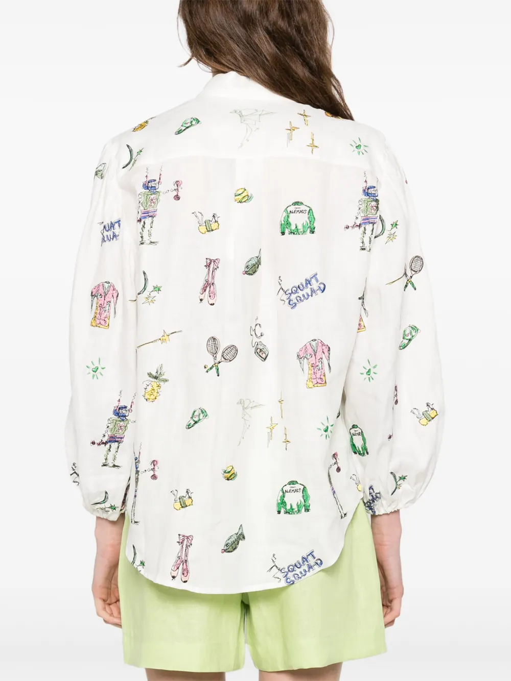ALEMAIS Blouse met lange mouwen Beige