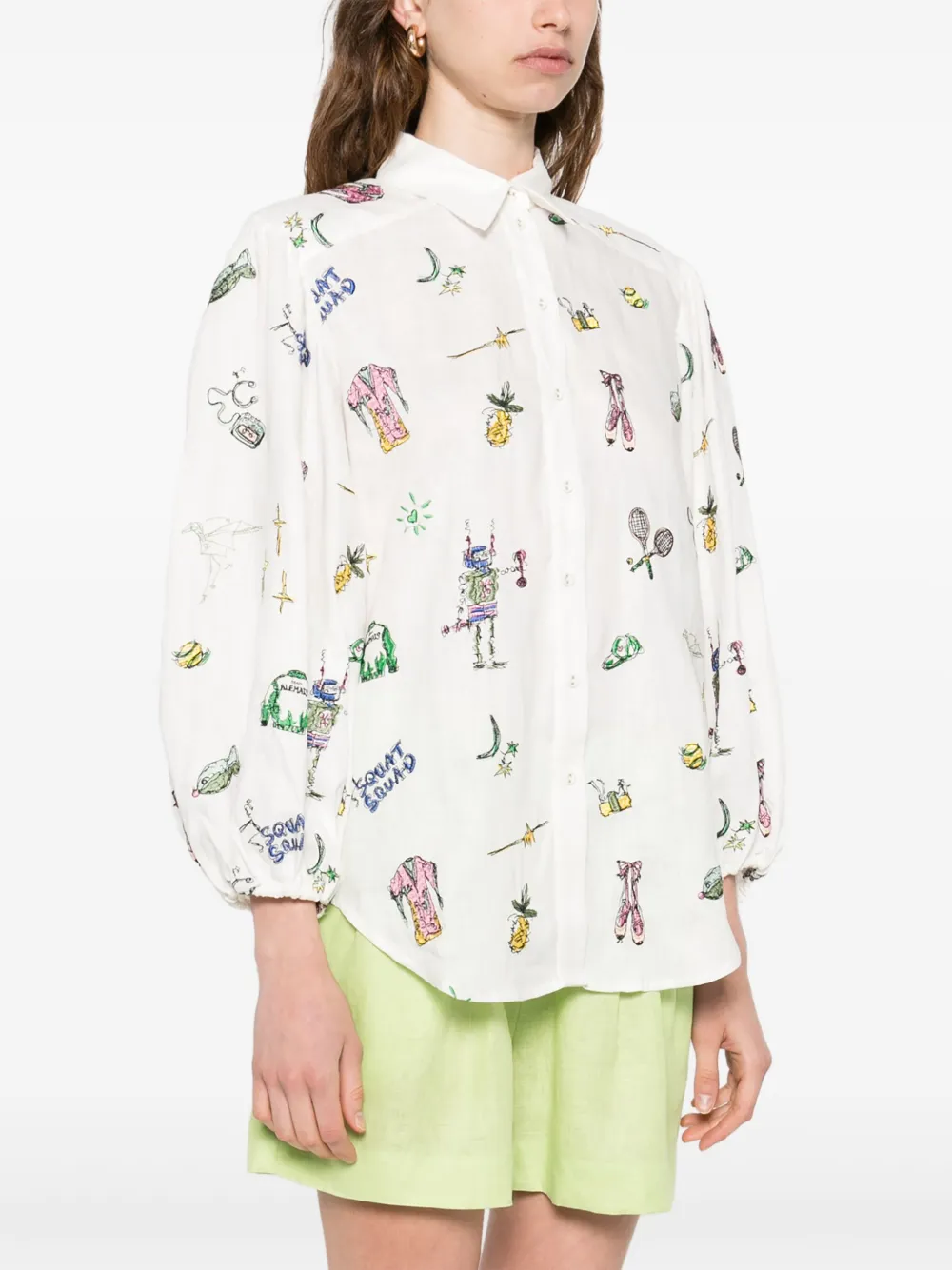 ALEMAIS Blouse met lange mouwen Beige