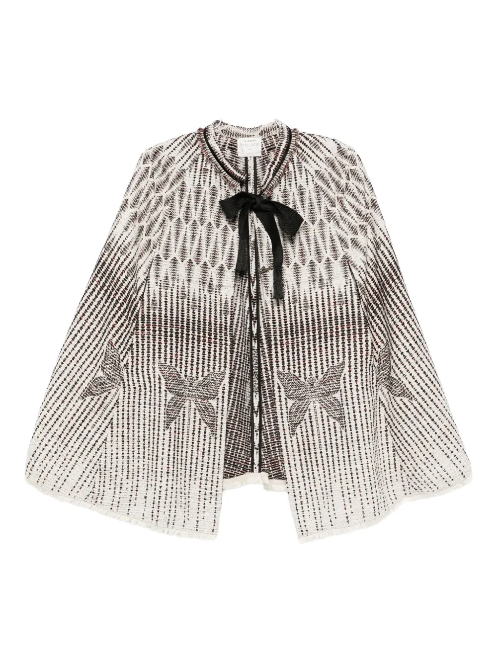 Forte Forte Geometric-pattern Bow Jacket In Multi