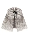 Forte Forte geometric-pattern bow jacket - Black