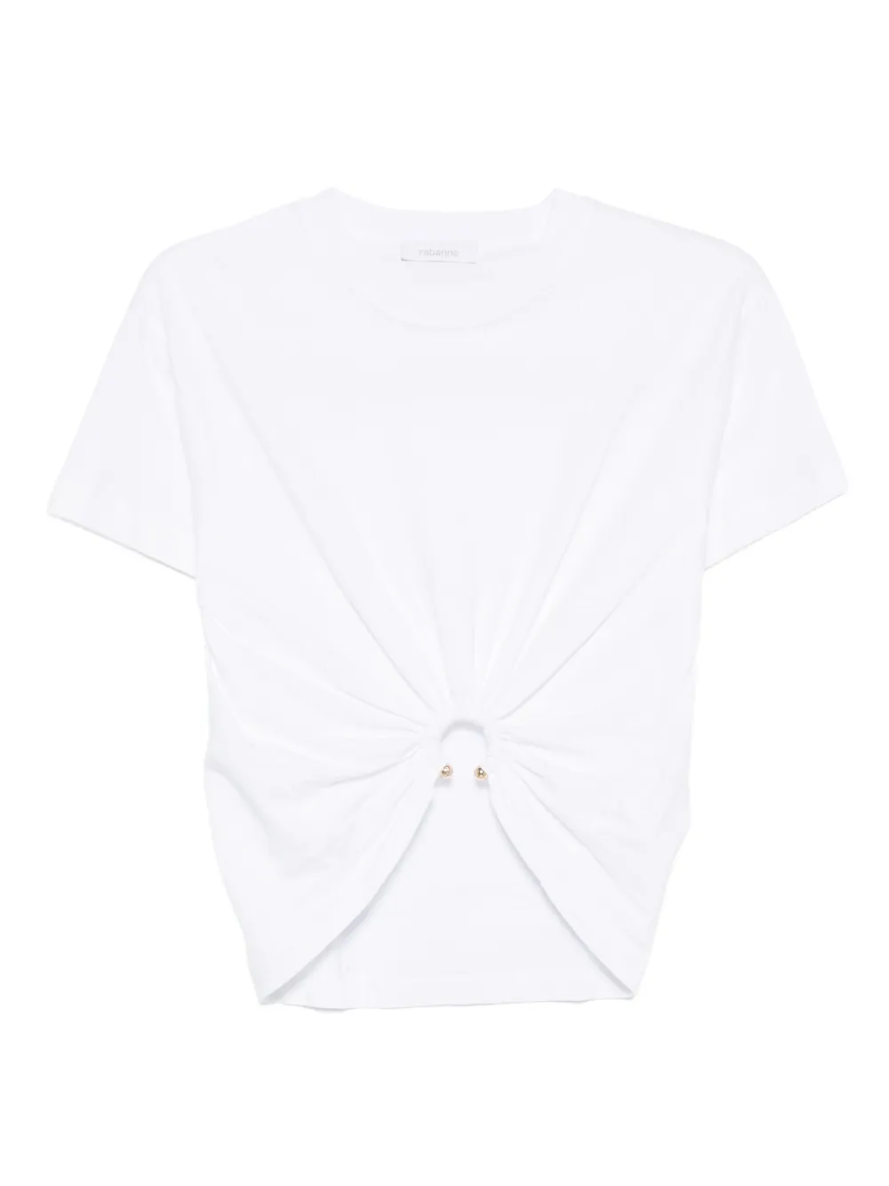 Rabanne T-shirt met ring detail Wit