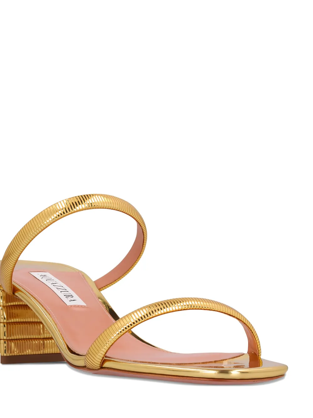 Aquazzura 50mm Riviera sandals Gold