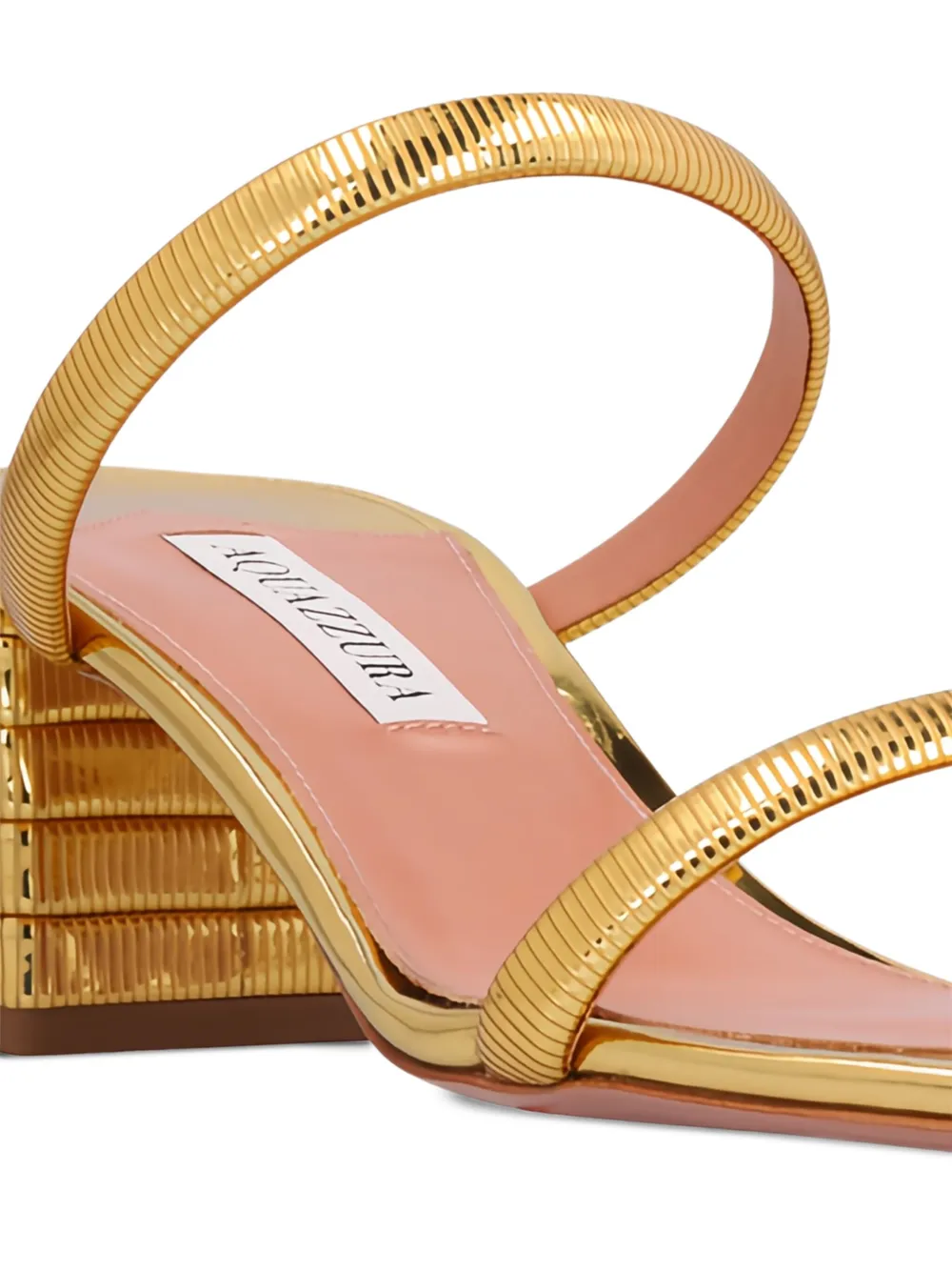 Aquazzura 50mm Riviera sandals Gold
