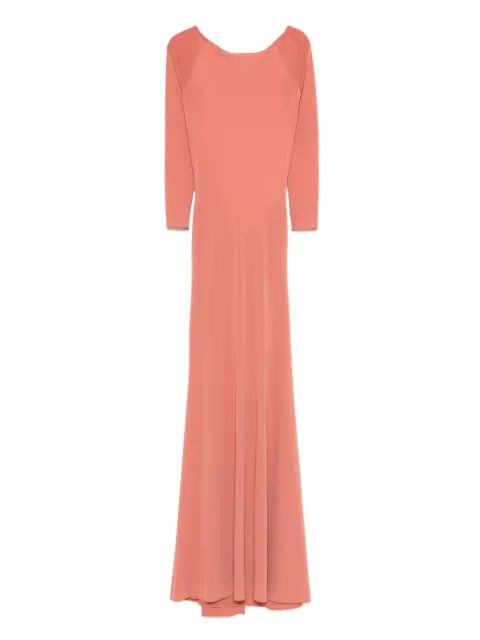 Alex Perry open-back long-sleeve maxi dress