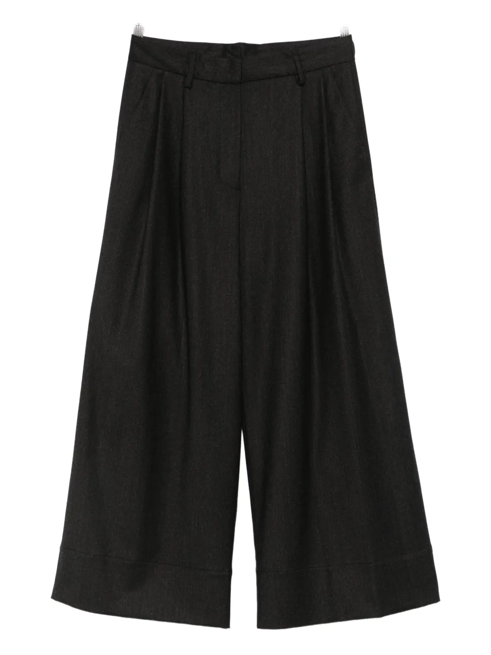 Antonelli Tenerife Pleated Palazzo Pants In Gray