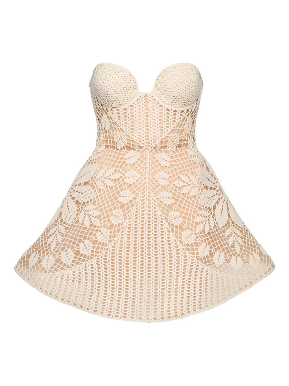 Magda Butrym Crochet-knit Mini Dress