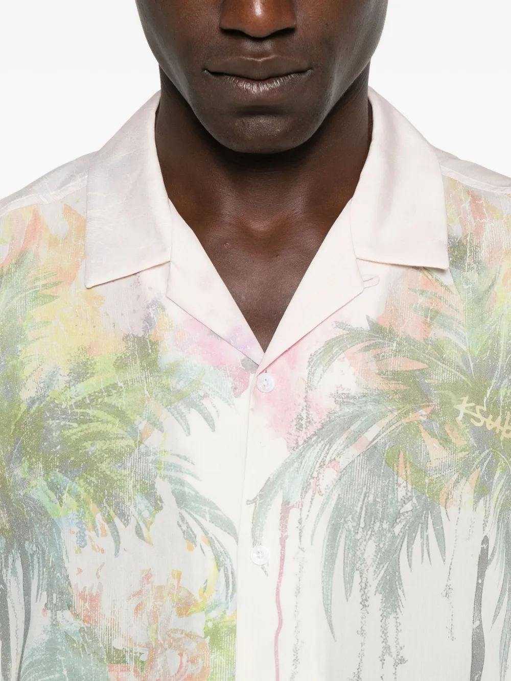 Ksubi Poolside short-sleeve resort Shirt Roze