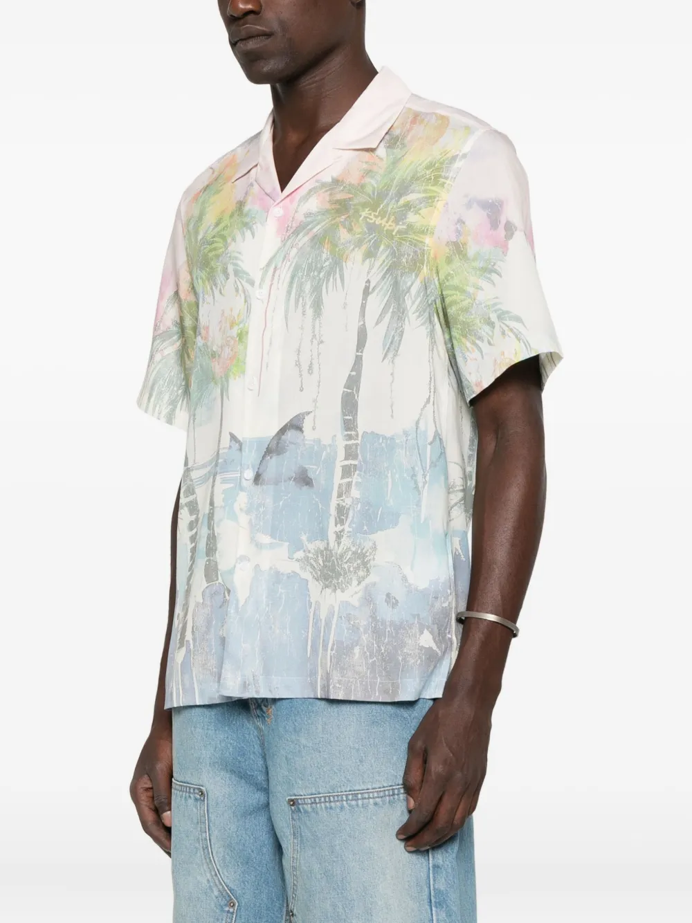 Ksubi Poolside short-sleeve resort Shirt Roze