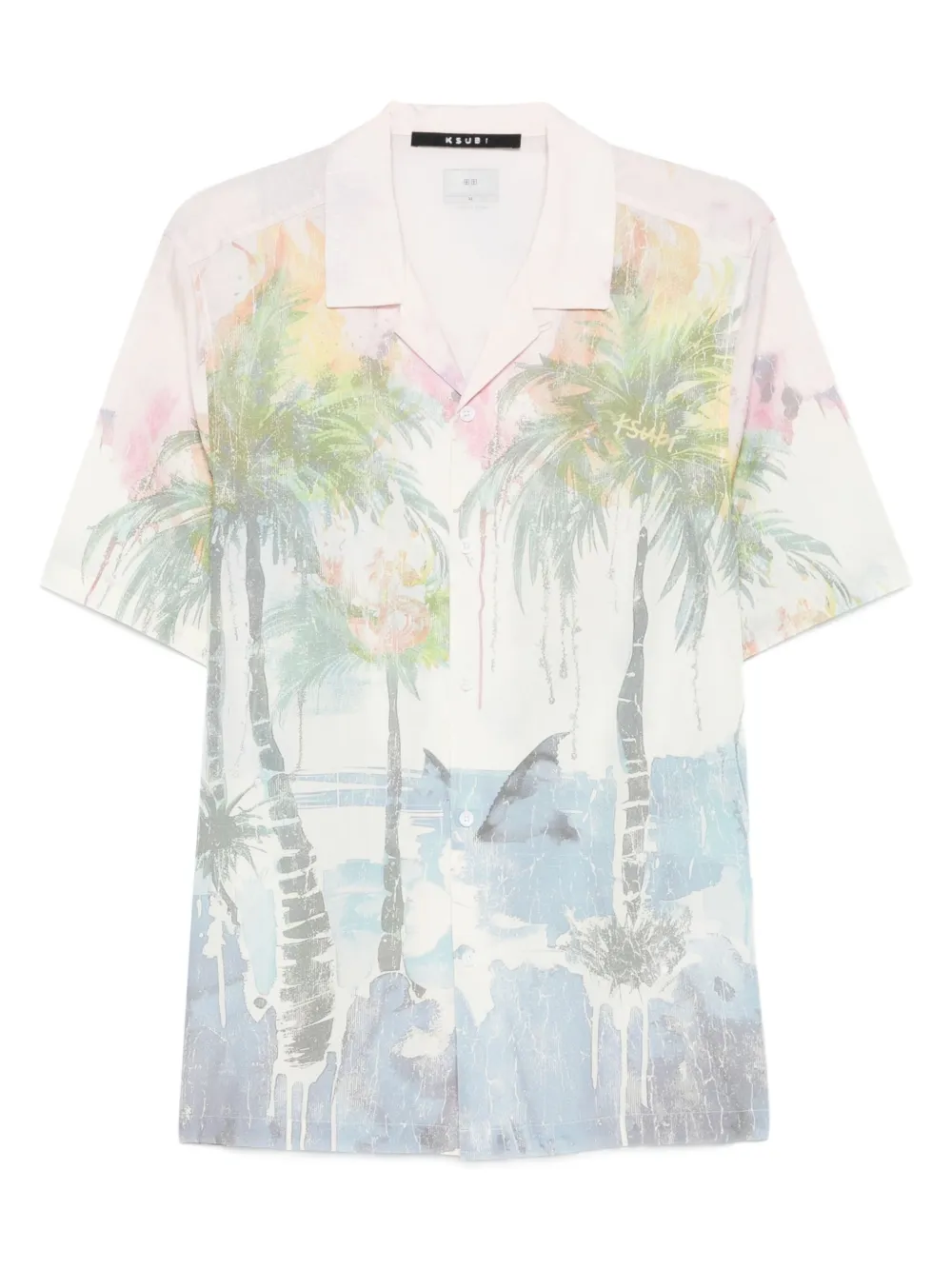 Ksubi Poolside short-sleeve resort Shirt Roze