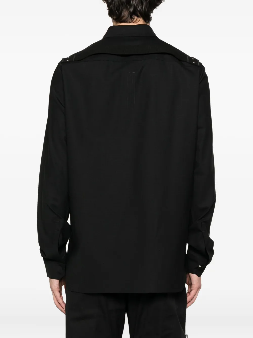 Rick Owens Overhemd met dubbele zak Zwart
