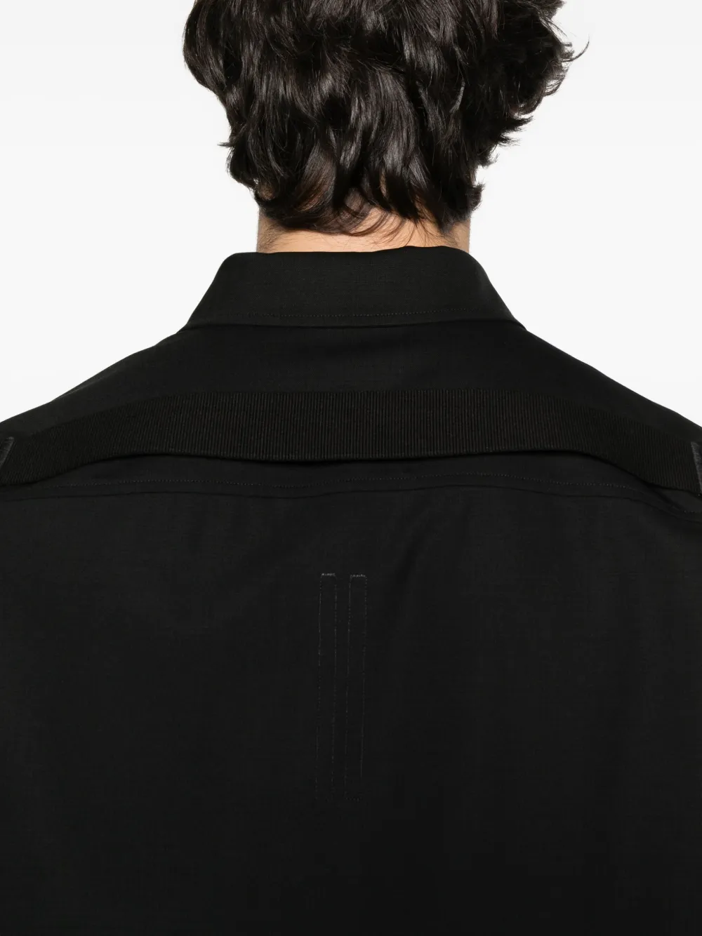 Rick Owens Overhemd met dubbele zak Zwart