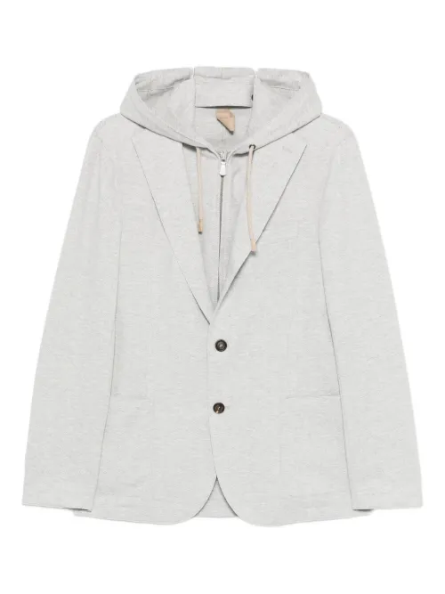 Blazer boutonné à capuche - Eleventy - Modalova