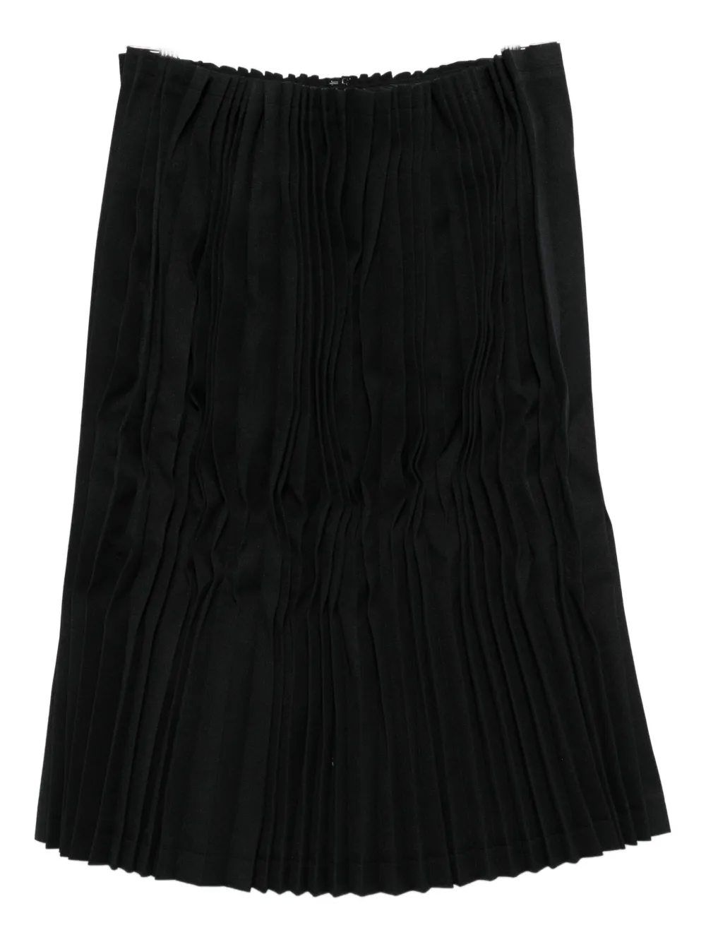 Comme Des Garçons pleated midi skirt | Black | Image 1