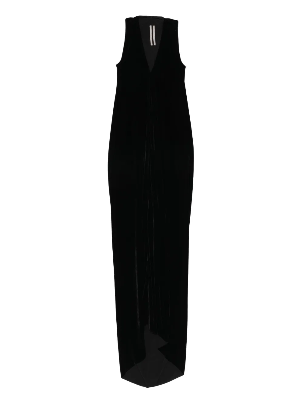Rick Owens Maxi-jurk met diepe hals Zwart
