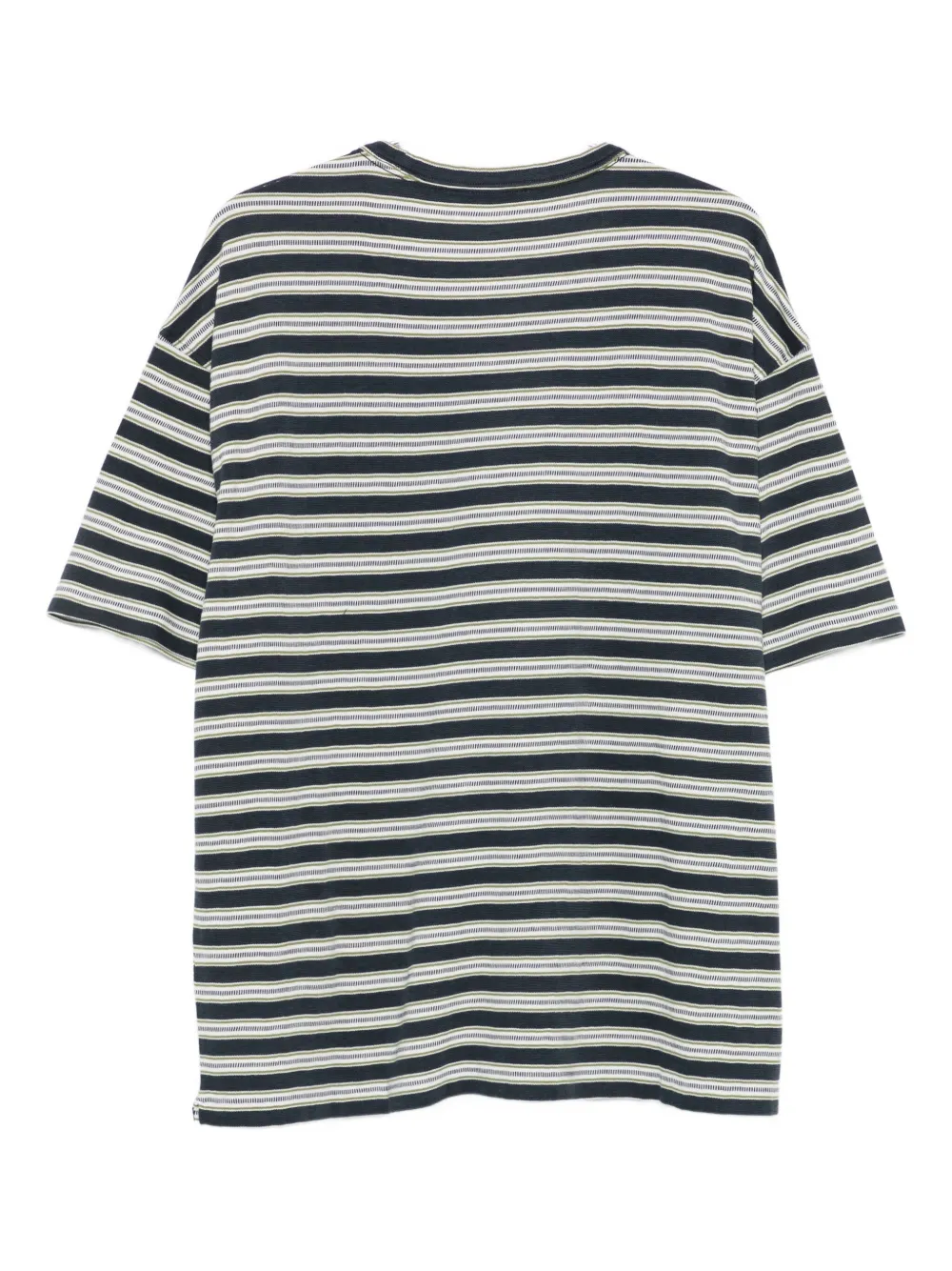 YMC striped cotton T-shirt - Groen