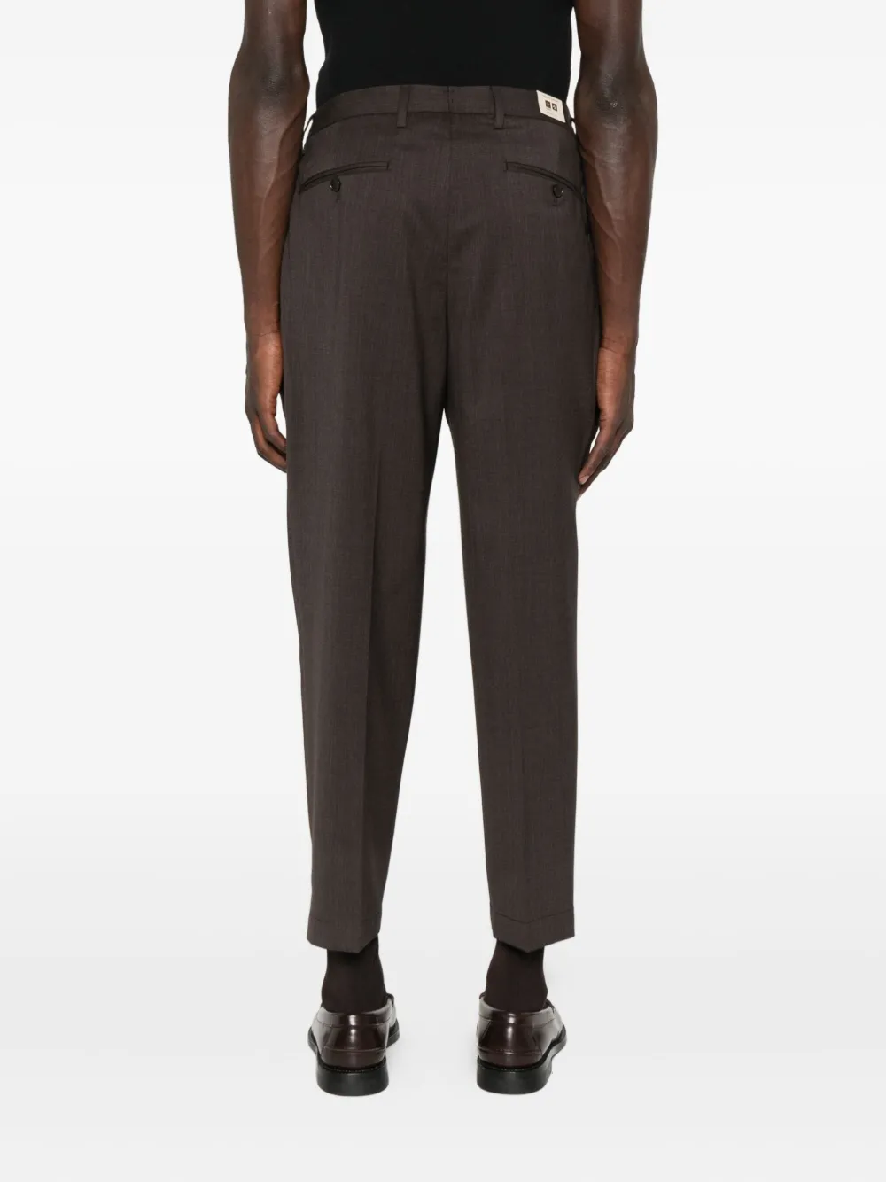 Briglia 1949 Portobellos broek met geplooide voorkant Bruin