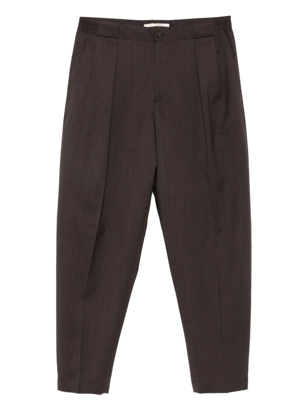 Briglia 1949 Portobellos broek met geplooide voorkant Bruin