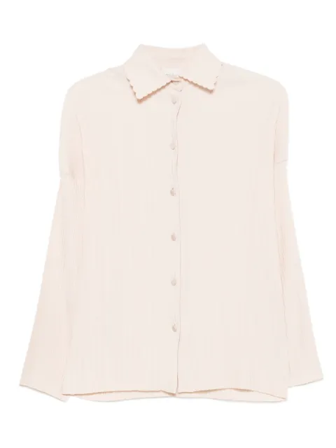Forte Forte pleated scalloped-collar shirt