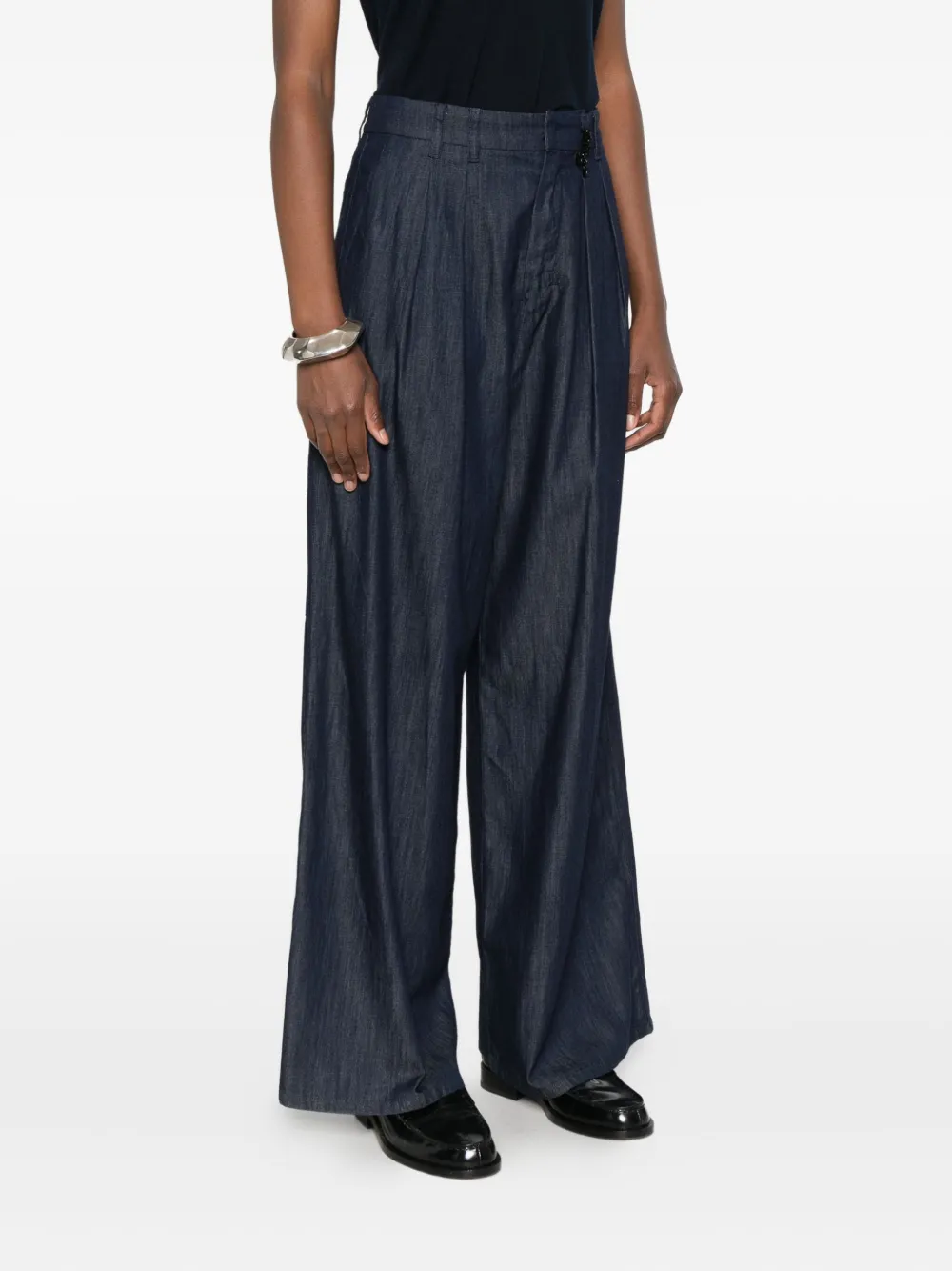 Max Mara Pleated-front Trousers In Gray