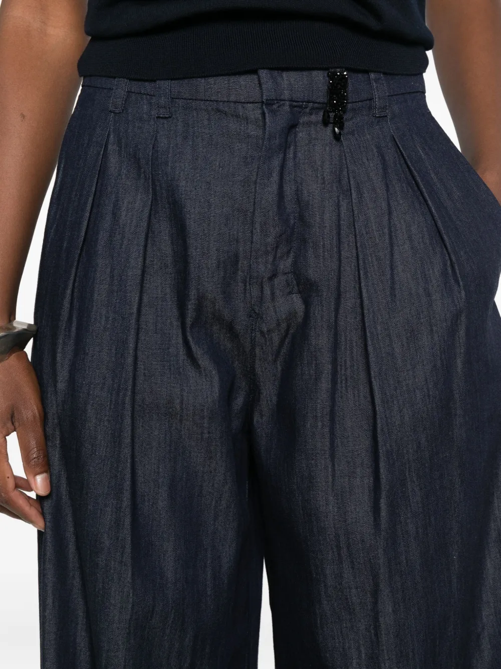 Max Mara Pleated-front Trousers In Gray
