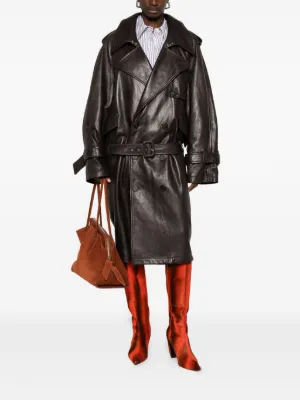 トレンチコート THE ATTICO FW25 Cotton trench coat (251WCC00085 198) The Attico Coats for Women - Shop on FARFETCH
