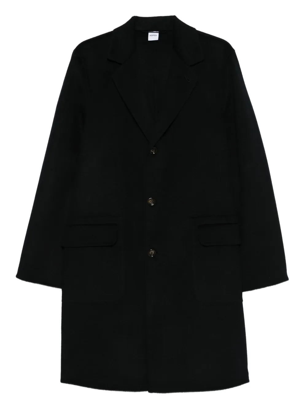 ASPESI abrigo con botones y bolsillos con solapa | negro | Image 1
