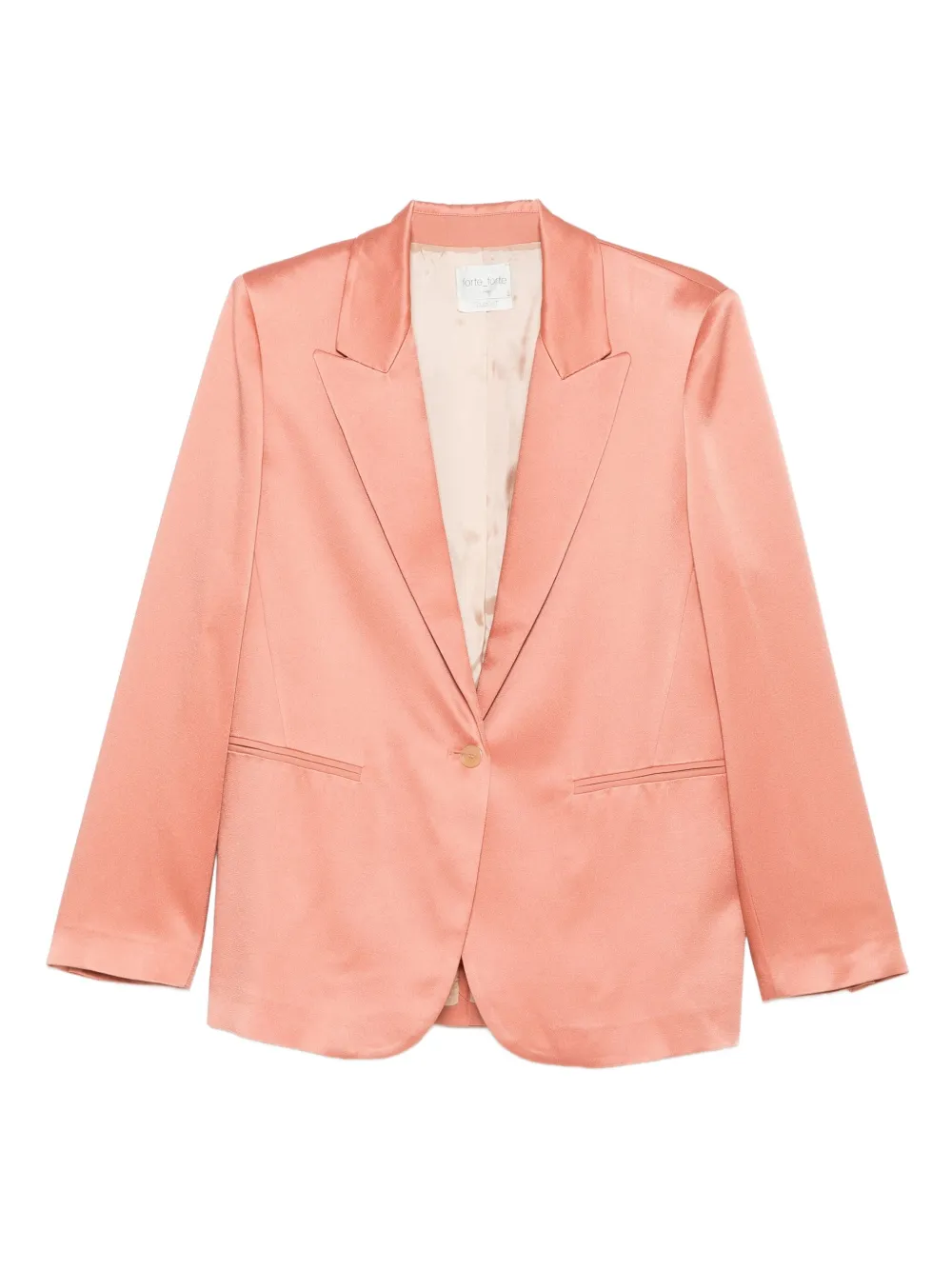 Forte Forte Single-breasted Blazer In Pink