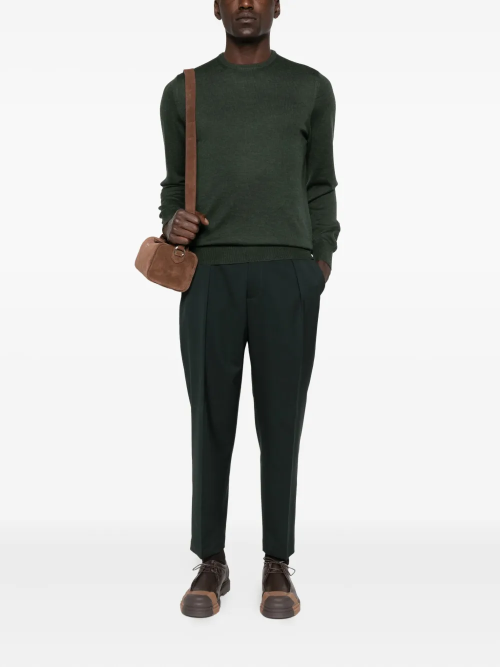 Briglia 1949 pleated-front trousers - Zwart