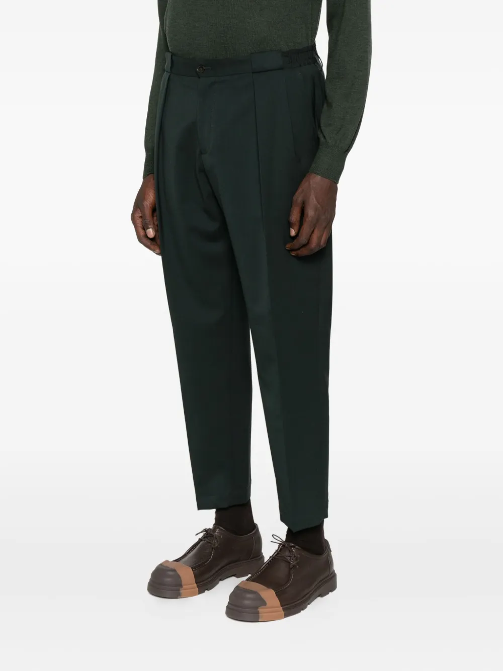 Briglia 1949 Broek met geplooide voorkant Zwart
