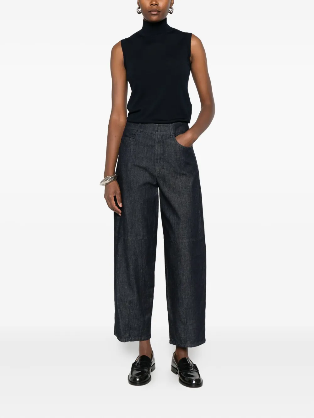 'S Max Mara patch-pocket wide-leg jeans - Blauw