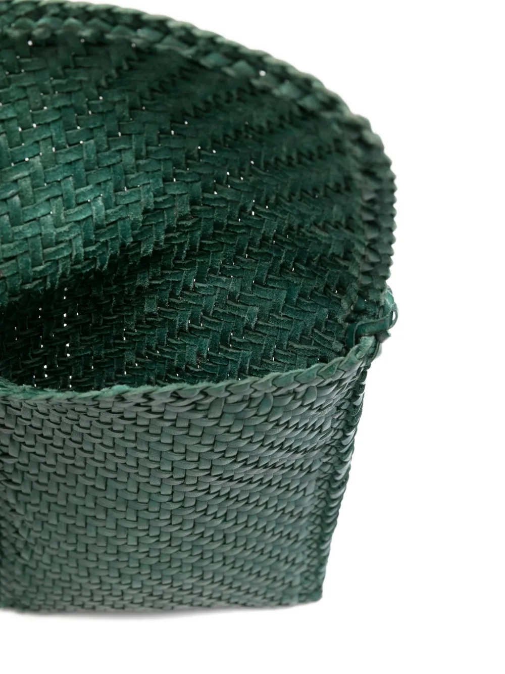 Dragon Diffusion Woven Braided Cross Body Bag In Green