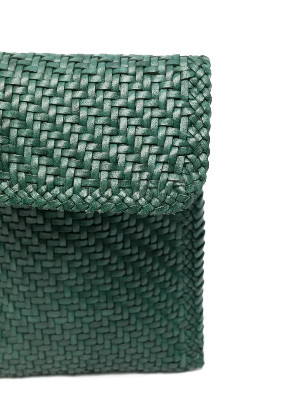 Dragon Diffusion Woven Braided Cross Body Bag In Green