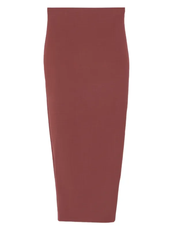 Rick Owens Pencil Midi Skirt in Pink