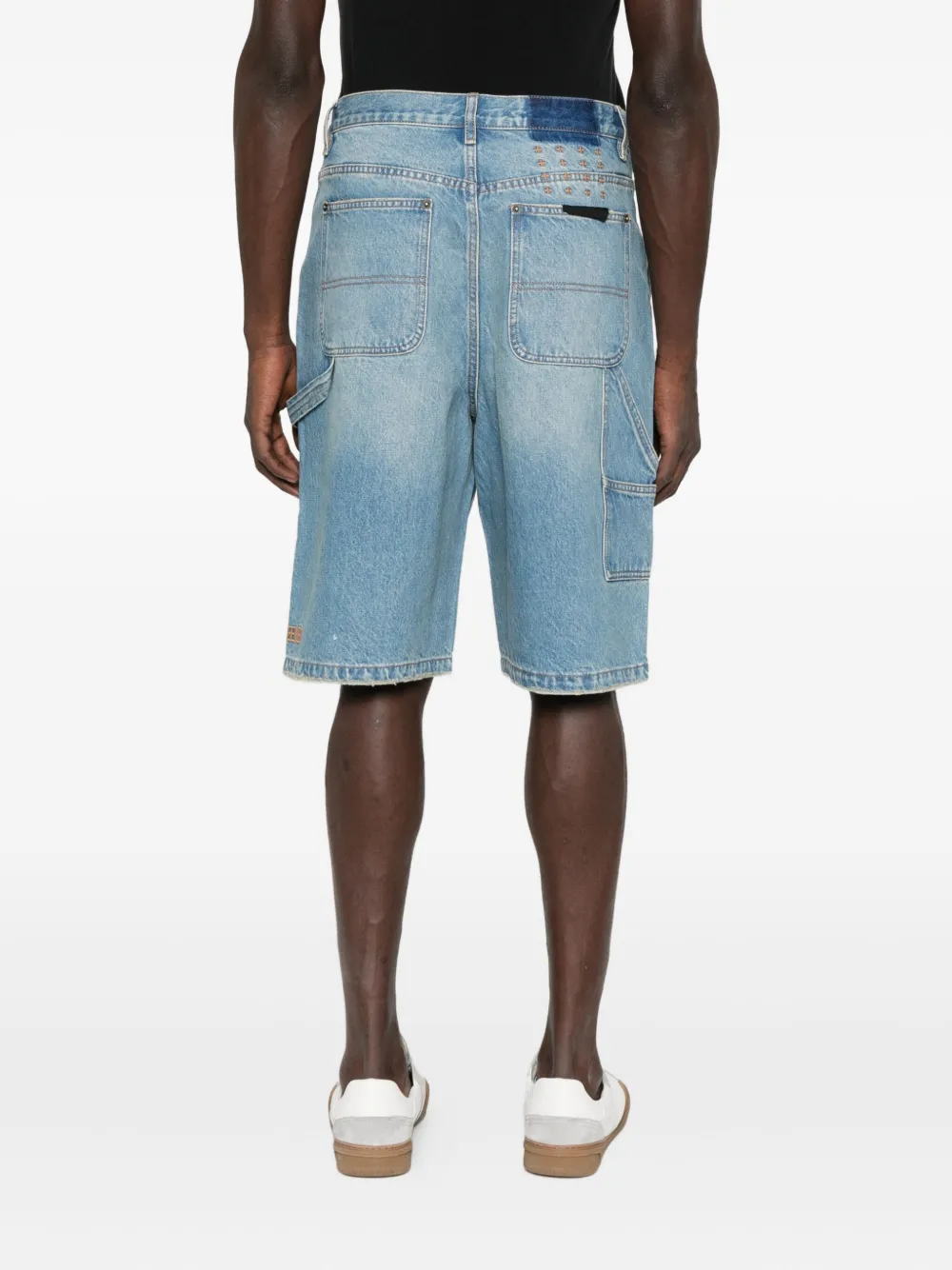 Ksubi Spijkershorts met dubbele zak Blauw