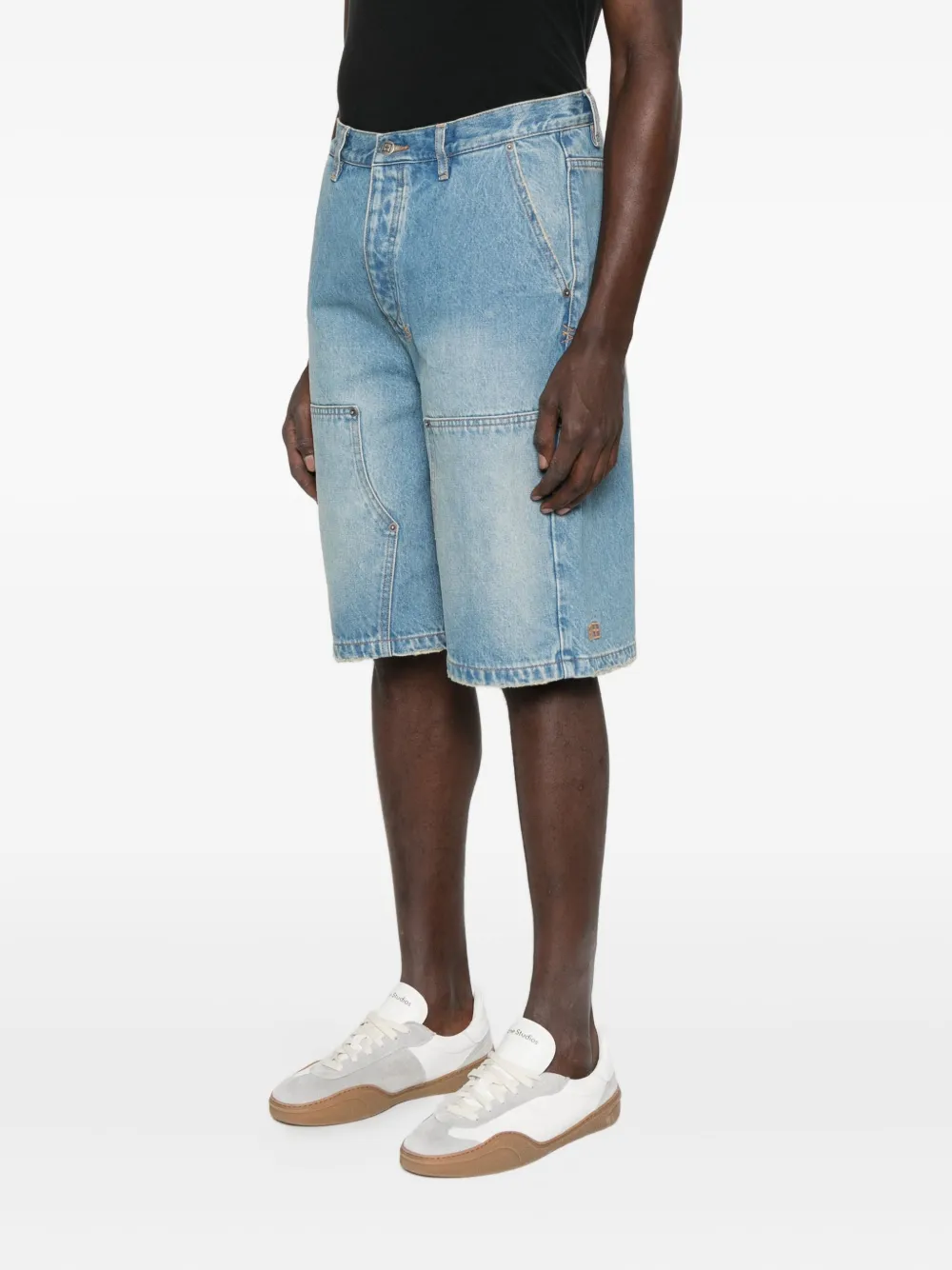 Ksubi Spijkershorts met dubbele zak Blauw