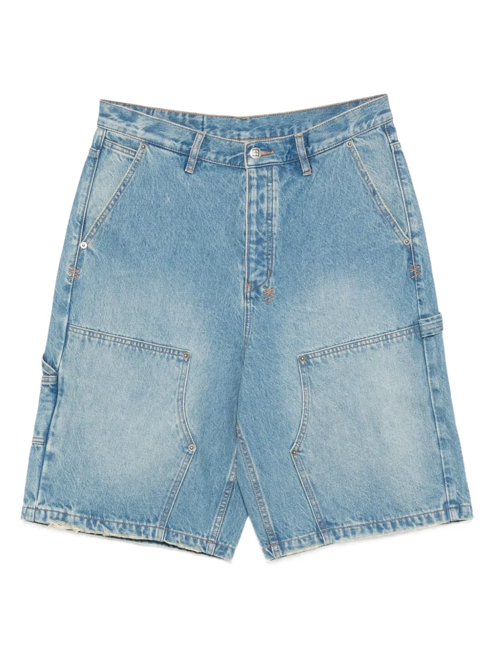 Ksubi Spijkershorts met dubbele zak Blauw