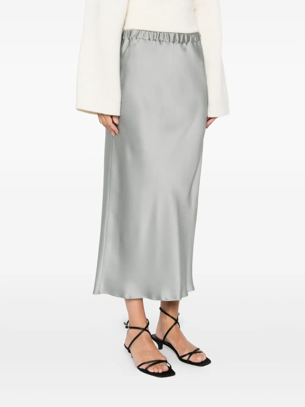 Antonelli Orinoco elasticated-waist midi skirt - Grijs