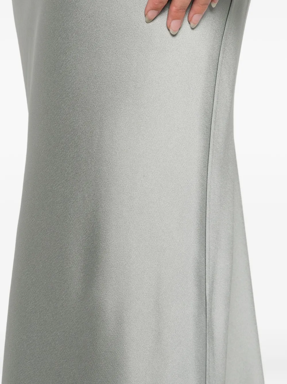 Antonelli Orinoco Elasticated-waist Midi Skirt In Gray