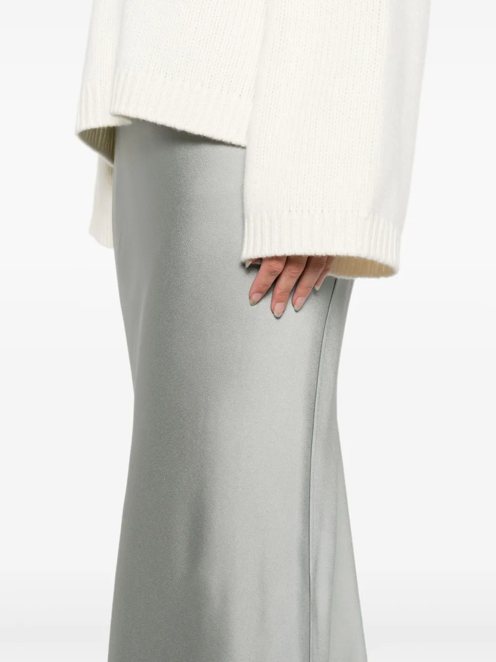 Antonelli Orinoco midi-rok met elastische taille Grijs