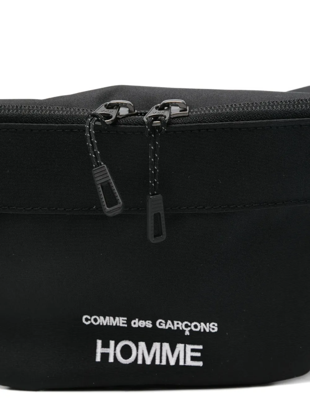 Comme Des Garçons Homme Deux Cordura Cdg Homme Logo Belt Bag In Black