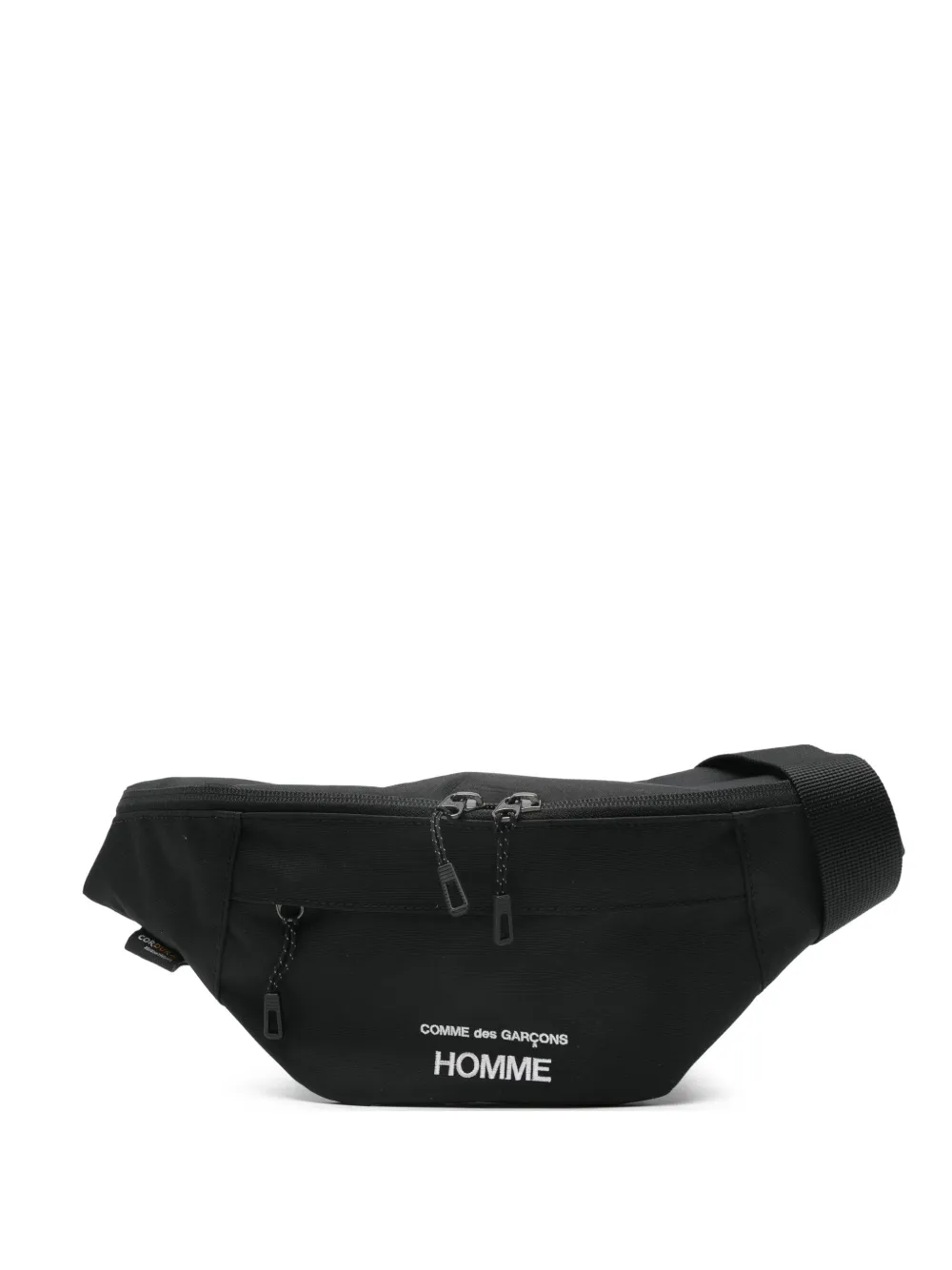 Comme des Garçons Homme logo-embroidered belt bag | Black | Image 1