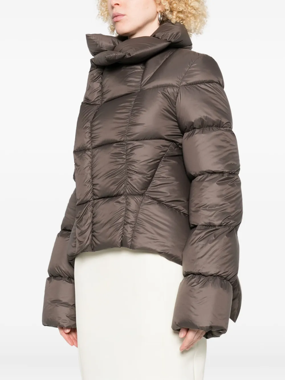 Rick Owens Naska Jacket In Brown